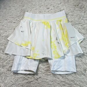 NWT Lululemon Court Rival High-Rise Skirt *Extended Liner Cross Court Wash